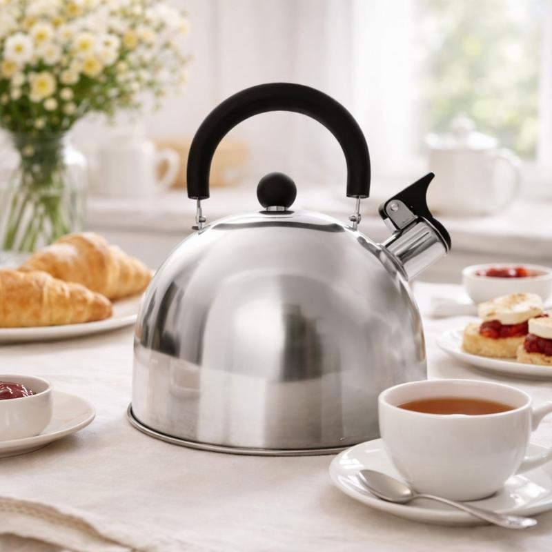 Chaleira silver 2,5 l aço inox e nylon 21x19x22 cm clinck - CLINK
